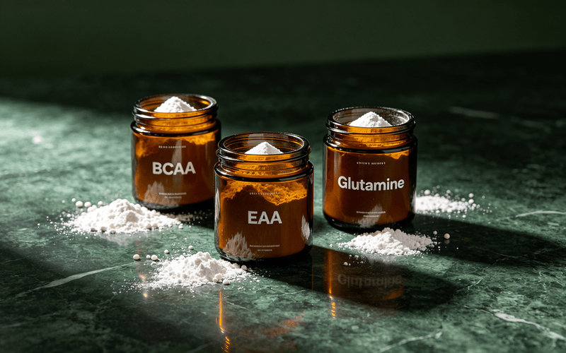Amino acid ingredient supplier products — BCAA, EAA and glutamine bulk powder for sports nutrition formulation from Esubio