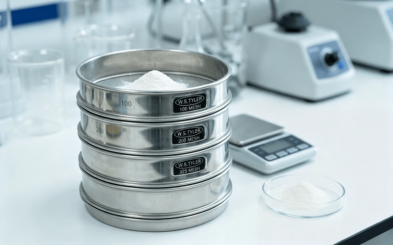 amino acid powder particle size and solubility testing