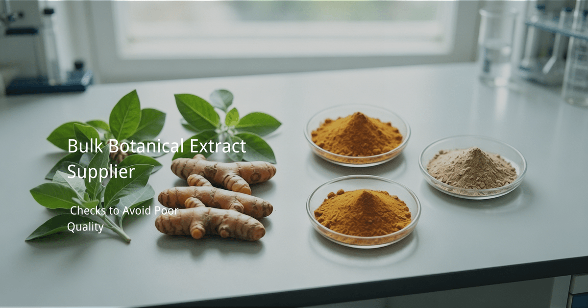 bulk botanical extract supplier quality guide