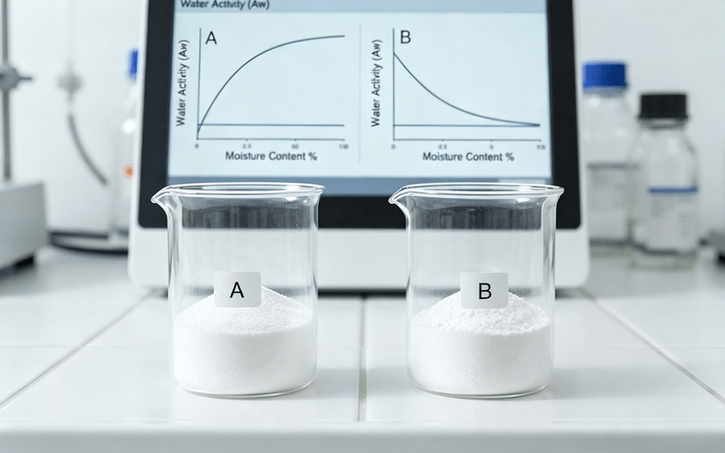 Comparing water activity excipients side by side