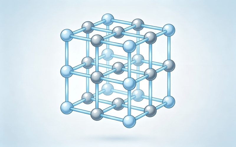 crystal lattice structure diagram for anhydrous excipients