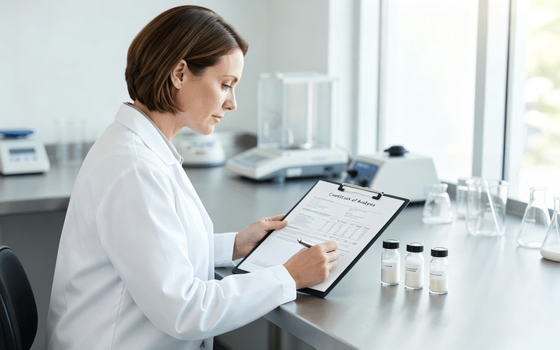 formulator reviewing steviol glycoside components documentation