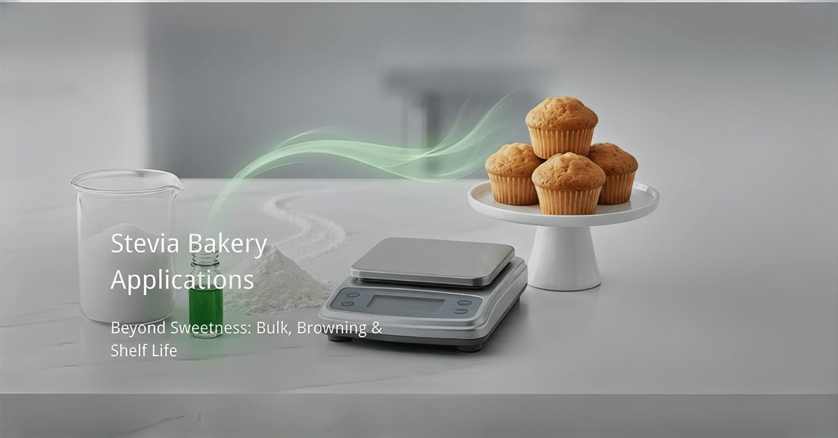 Stevia bakery applications for bulk, browning, texture and shelf life