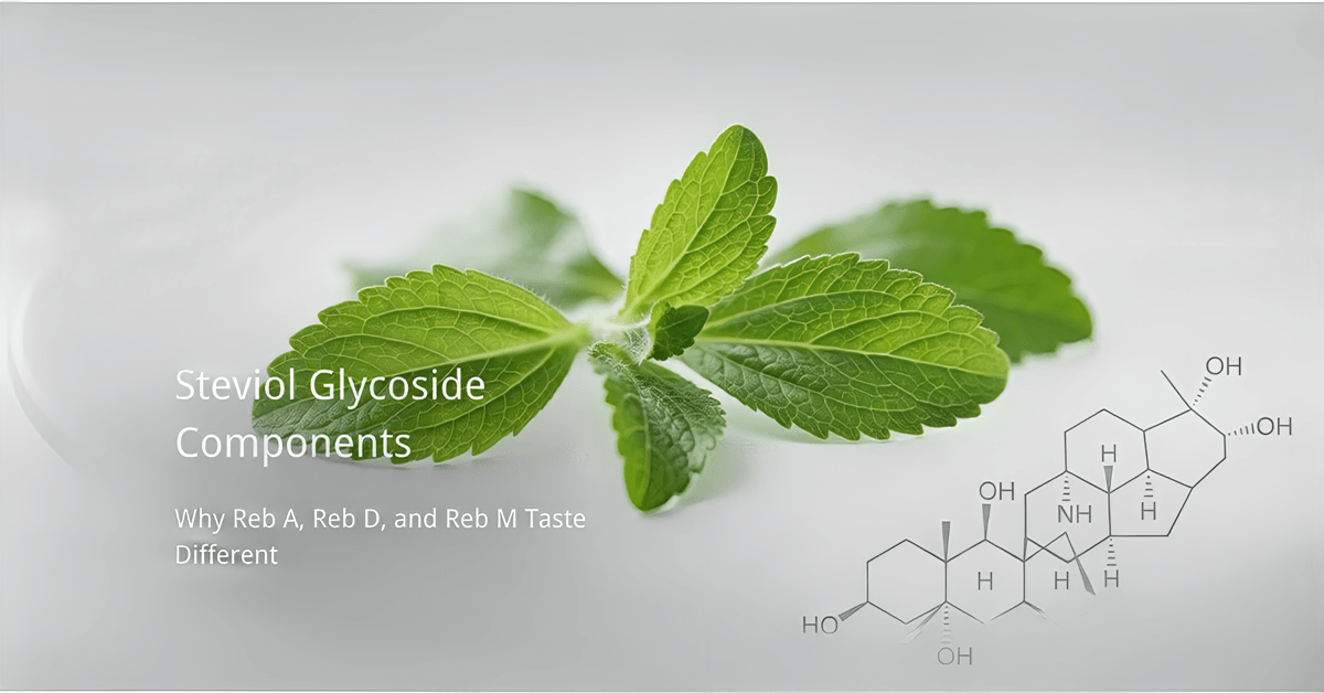 steviol glycoside components in stevia leaf extract