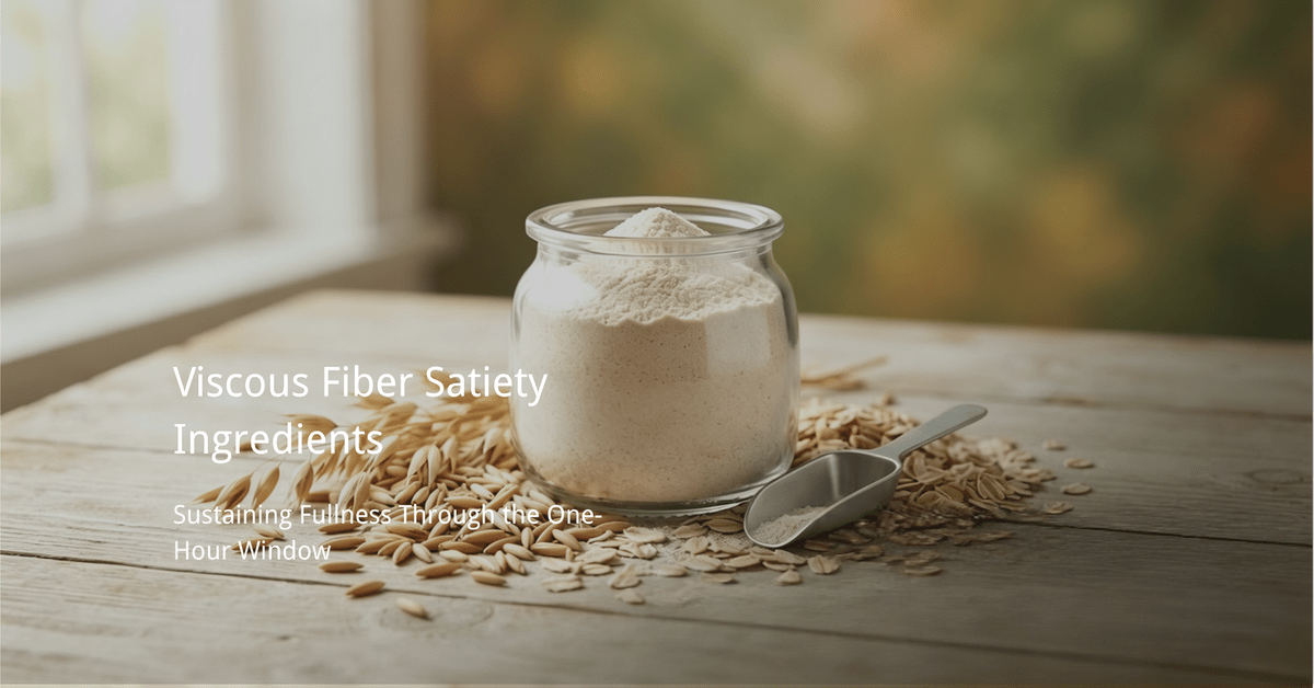 viscous fiber satiety ingredients beta-glucan oat powder