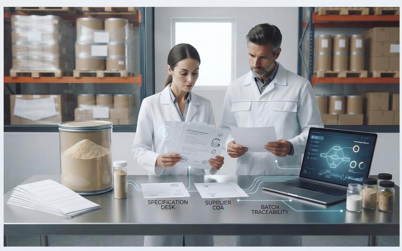 incoming inspection standards and raw material batch traceability