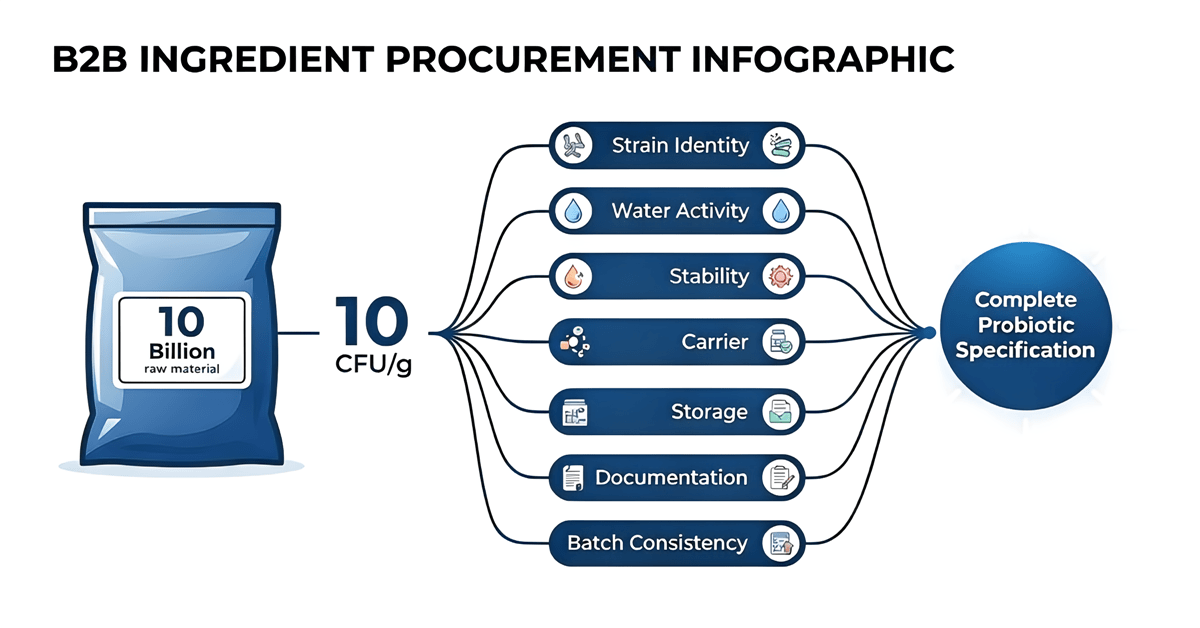 Probiotic Ingredient Procurement requires more than CFU
