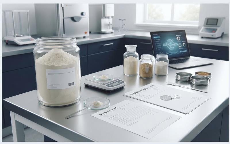 incoming inspection standards for raw material CoA and batch testing