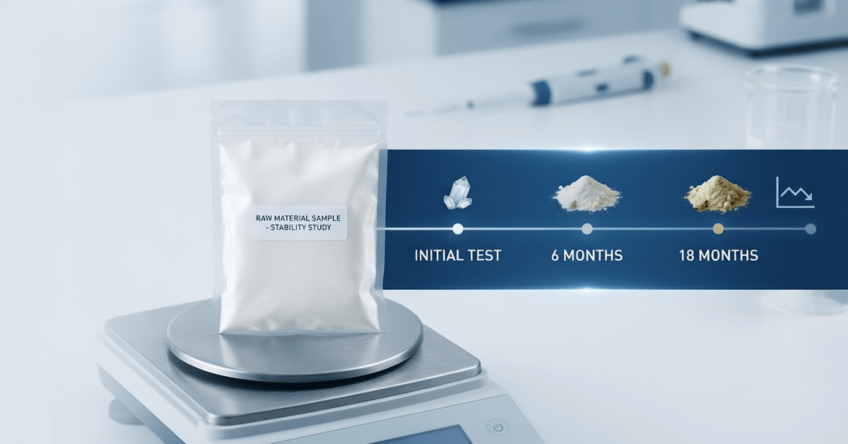 raw material stability testing for nutraceutical ingredients
