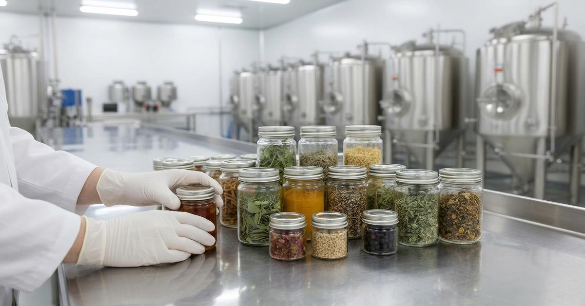 Ingredient traceability for botanical raw material sourcing and batch documentation