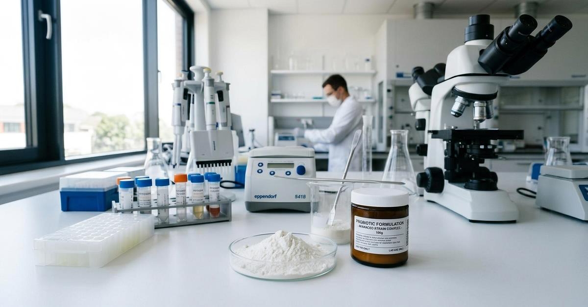 Low water activity probiotics and powder stability testing